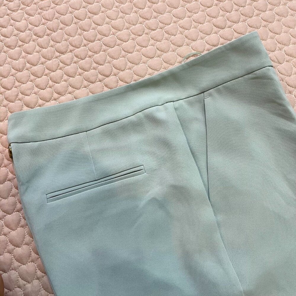 NWT Twinset Women's Straight-Leg High Waist Pants Blue Size 46 W33 - Picture 8 of 10